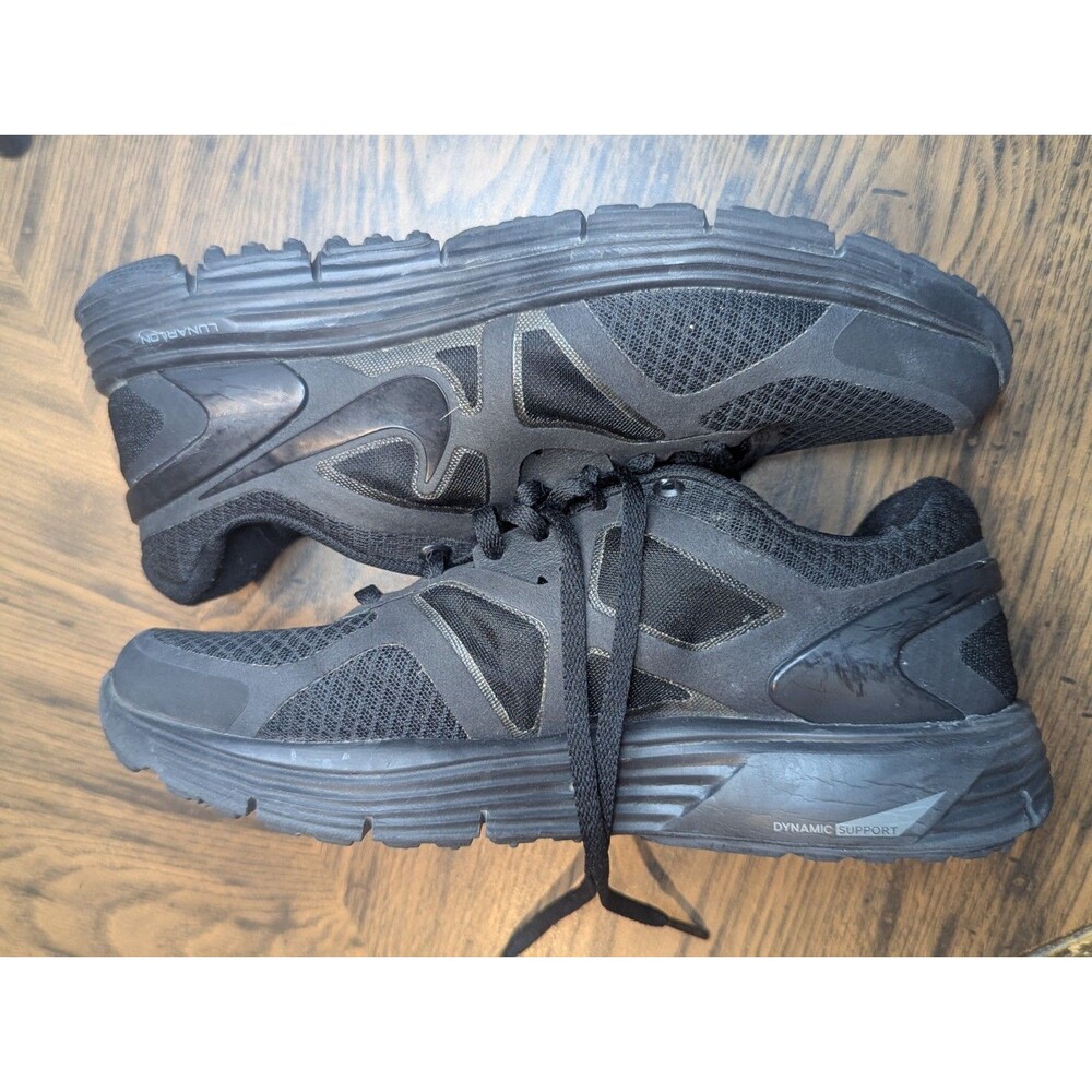 Nike LunarGlide 3, Black/Black-Black-Volt, 454568-001 Youth Size 5.5Y